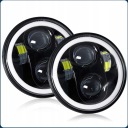 ФАРА 5,75 ДЮЙМОВ, СВЕТОДИОДНАЯ ПЕРЕДНЯЯ ФАРА, МОТОЦИКЛ, 60 Вт, ГАЛОГЕННЫЙ двигатель с цельным кольцом