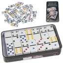 Профессиональная игра Домино в металлической коробке с 28 кубиками.