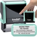 TRODAT 4912 ШТАМП ДЛЯ ДИЗАЙНА КОРПОРАТИВНОГО ЛИЧНОГО ОФИСА 6 СТРОК + ЛАСТИК
