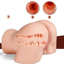 Искусственная искусственная вагина Мужской мастурбатор Реалистичная 3D-жопа с вагиной