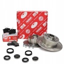 ТОРМОЗНЫЕ ДИСКИ + ПОДШИПНИКИ КОЛОДОК ЗАДНИЕ AUDI A4 B5