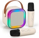 ПОРТАТИВНЫЙ НАБОР ДЛЯ КАРАОКЕ, ДИНАМИК BLUETOOTH RGB, ДВА МИКРОФОНА, МИНИ-ГНЕЗМЫ USB