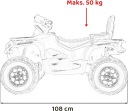 QUAD ТРАНСПОРТНИЙ ЗАСІБ ДЛЯ АКУМУЛЯТОРА 24V 4 ДВИГУНИ x200W АМОРТИЗАТОРИ