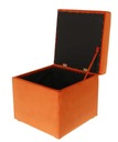 Moderná otváracia taburetka 45x45 cm v oranžovej farbe Kód výrobcu PUF_LUIZA_45X45_RIVIERA_51