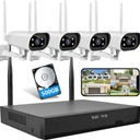 НАБОР WIFI-МОНИТОРИНГА 4 PTZ-КАМЕРЫ FHD 2MPX