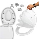 DESKA SEDESOWA WOLNOOPADAJĄCA UNIWERSALNA TWARDA WYPINANA MOCNA WC LINE