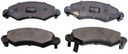 DENCKERMANN B110572 SET PADS HAMULCOWYCH, BRAKES TARCZOWE 