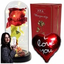 ВЕЧНАЯ РОЗА В СТЕКЛЕ, СВЕТЯЩАЯСЯ СВЕТОДИОДНАЯ РОЗА, ПОДАРОК ​​УЧИТЕЛЮ, КОНЕЦ ГОДА