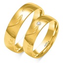 ЗОЛОТЫЕ ОБРУЧАЛЬНЫЕ КОЛЬЦА 585 БРИЛЛИАНТОВ M.JOPEK