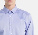 Bavlnená modrá pánska košeľa Calvin Klein 38 Strih slim