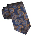 Angelo di Monti - Мужской галстук - Темно-синий с крупным пейсли
