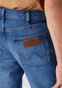 Wrangler LARSTON SLIM Smoke THERMO DŽINS W38 L34 Dominujúca farba modrá