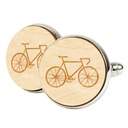 Запонки на мужскую рубашку для велолюбителя - Велосипед + коробка