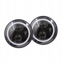 2 PIEZAS 7'' RENDONDOS REJILLAS DIODO LUMINOSO LED 75W HI/LO 