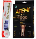РАКЕТКА ДЛЯ НАСТОЛЬНОГО ТЕННИСА ATEMI PRO анатомическая 4000 + ШАРИКИ