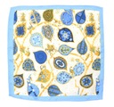 Мужской нагрудный платок с листьями синего и желтого цвета - Alties