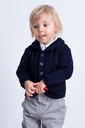 Tmavomodrý rozopínateľný sveter pre chlapca 104 Značka Jomar