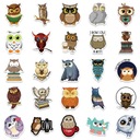 OWKA OWL MIX МИЛЫЕ НАКЛЕЙКИ ВОДОНЕПРОНИЦАЕМЫЕ НАКЛЕЙКИ ТОП 50 шт.