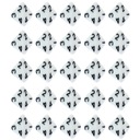 ZESTAW 25 KOSTEK K4 RPG BIAŁA KOŚĆ CZTEROŚCIENNA