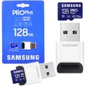 КАРТА microSDXC Samsung Pro PLUS 2023 128 ГБ UHS-I U3 + устройство чтения карт памяти