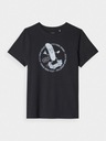 KOSZULKA T- SHIRT 4F CHŁOPIĘCA JUNIOR CZARNY ROZMIAR 158 REGULAR