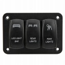 5PIN 3 GANG ROCKER SWITCH ПАНЕЛЬ LED (СВІТЛОДІОД) (СВІТЛОДІОД) LED (СВІТЛОДІОД) (СВІТЛОДІОД) BREIN BLUE BLEIGLIGHT DX  (17713082298) фото min 5