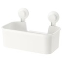 IKEA pojemnik kosz TISKEN z przyssawkami biały