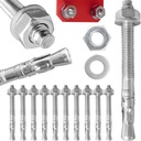 ВИНТ РАСШИРИТЕЛЬНЫЙ КОЛЬЦО СТАЛЬНОЙ АНКЕРНЫЙ ШПИЛЬМ М12 12х140 10шт.