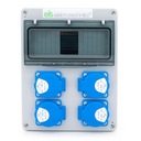 СТРОИТЕЛЬНЫЙ РАСПРЕДЕЛИТЕЛЬНЫЙ ЩИТ 4x230 В, 8-ПОЛЮСНЫЙ, С КАБЕЛЕМ