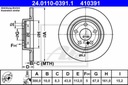 ATE 13.0460-2786.2 COMPLET DE SABOTS DE FREIN HAMULCOWYCH, FREINS TARCZOWE + 2× ATE 24.0110-0391.1 DISQUE DE FREIN photo 3 - milautoparts-fr.ukrlive.com