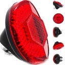 ОТРАЖАТЕЛЬ ЗАДНЕГО ВЕЛОСИПЕДНОГО КРЫЛА, КРАСНЫЙ, КРУГЛЫЙ