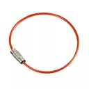 Брелок ВИТОЙ КАБЕЛЬ КРАСНЫЙ ОРАНЖЕВЫЙ ПВХ EDC ОСНОВА