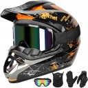 ДЕТСКИЕ ENDURANCE MOTOCROSS ATV KASK+ REKAWICZKI + ОЧКИ +СЕТКА DO ШЛЕМА  фото 11