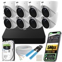 КОМПЛЕКТ МОНИТОРИНГА ИЗ 8 IP POE 5MPX КУПАЛЬНЫХ КАМЕР ПРИМЕНЕНИЕ МЕТАЛЛИЧЕСКИЙ ДИСК