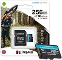 КАРТА ПАМЯТИ microSD 256 ГБ, 170 МБ/с С SD-АДАПТЕРОМ Kingston Canvas Go! Плюс