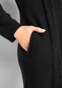 Sweter narzutka płaszcz z kapturem czarny kieszonki NOWY 56 58 M5* Kolor czarny