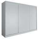 SZAFA MILAN - 3D 220 CM - BIAŁA - garderoba trzydrzwiowa