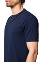 Koszulka Męska T-shirt Granatowa Zane Lancerto L Kolor niebieski