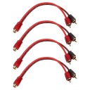 4PCS CAR RCA 1 ЖІНКА 2 АДАПТЕР MEZCZYZN Y КАБЕЛЬ АУДІО ROZDZIELAJACY NI  (17909642385) фото min 11