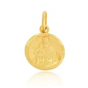 Złoty medalik dwustronny Matka Boska i Jezusem 333 Stan opakowania oryginalne