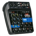 DNA MIX 4U - analógový audio mixážny pult USB MP3 BT Počet kanálov 4