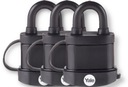 НАБОР ИЗ 3 НАВЕСНЫХ ЗАМКОВ YALE С ОДНИМ КЛЮЧОМ