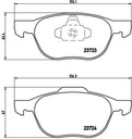 Тормозные колодки BREMBO P24061.