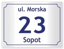Адресная тарелка с домом № 40x30 см.