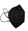 100 ШТ. МАСКА С КЛАПАНОМ KN95 FFP2 ЧЕРНАЯ АНТИВИРУСНАЯ