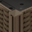vidaXL Кашпо для приподнятой грядки 80x40x23 см полипропилен
