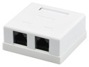 Сетевая розетка NEKU UTP кат. 5e 2x RJ45 8P8C для компьютера поверхностного монтажа LAN