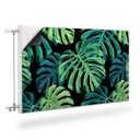 MATA MAGNETYCZNA Kaloryfera Monstera Liście 100x60