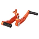 2PCS КОЛІР ПОМАРАНЧ АЛЮМІНІЄВИЙ PEDA ЗМІНИ ПЕРЕДАЧ ГАЛЬМА CNC ДЛЯ 125 BK  (18660640751) фото min 9