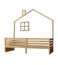 Односпальная кровать для дома – EWA – Дерево 200x90см